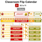 Classroom Flip Calendar - Autumn Leaves
