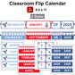 Classroom Flip Calendar - Blue Winter