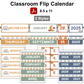 Classroom Flip Calendar - Neutral Rainbow