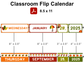 Classroom Flip Calendar - Hello Fall