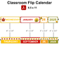 Classroom Flip Calendar - Autumn Leaves