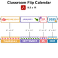 Classroom Flip Calendar - Under the Sea