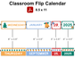 Classroom Flip Calendar - Bright Christmas