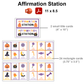 Affirmation Station - Purple Halloween | Editable