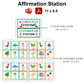 Affirmation Station - Cute Dinosaur | Editable