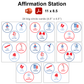 Affirmation Station - Blue Winter | Editable