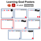 Learning Goal Posters - Blue Winter | Editable