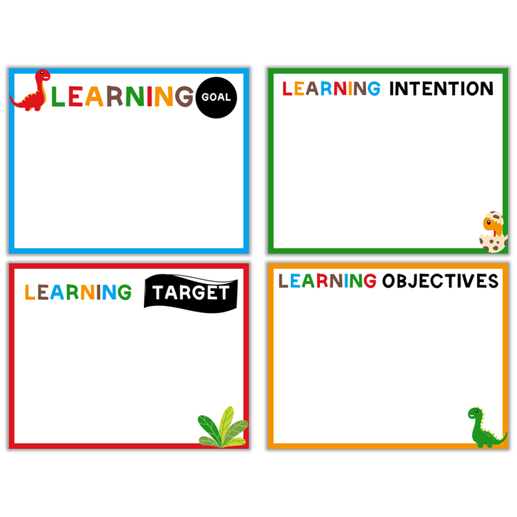 Learning Goal Posters - Cute Dinosaur | Editable