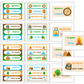 Teacher Trolley Cart Labels - Camping | Editable