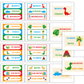 Teacher Trolley Cart Labels - Cute Dinosaur | Editable
