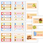 Teacher Trolley Cart Labels - Colorful Baking | Editable