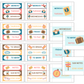 Teacher Trolley Cart Labels - Travel the World | Editable