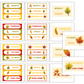 Teacher Trolley Cart Labels - Autumn Leaves | Editable