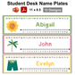 Student Desk Name Plates - Hello Summer | Editable