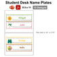 Student Desk Name Plates - Hello Summer | Editable