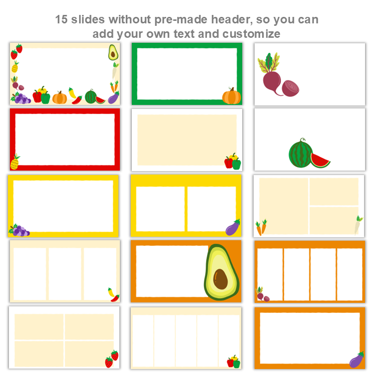 Google Slides Templates Daily Agenda - Healthy Eating | Editable