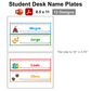 Student Desk Name Plates - Cute Dinosaur | Editable