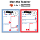 Meet the Teacher - Blue Winter | Editable