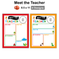 Meet the Teacher - Cute Dinosaur | Editable