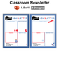 Classroom Newsletter - Blue Winter | Editable