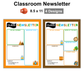 Classroom Newsletter - Camping | Editable
