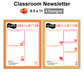 Classroom Newsletter - Pink Valentine | Editable
