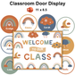 Classroom Door Display - Neutral Rainbow | Editable