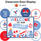 Classroom Door Display - Blue Winter | Editable