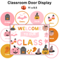 Classroom Door Display - Pink Halloween | Editable