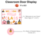 Classroom Door Display - Pink Halloween | Editable