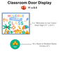 Classroom Door Display - Summer Beach | Editable