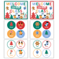 Classroom Door Display - Bright Christmas | Editable