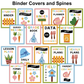 Binder Covers and Spines - Spring Garden | Editable