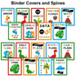 Binder Covers and Spines - Cute Dinosaur | Editable