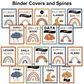 Binder Covers and Spines - Neutral Rainbow | Editable