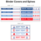 Binder Covers and Spines - Blue Winter | Editable