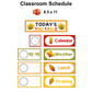 Classroom Schedule - Autumn Leaves | Editable