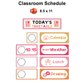 Classroom Schedule - Pink Valentine | Editable