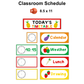 Classroom Schedule - Healthy Eating | Editable