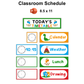 Classroom Schedule - Cute Dinosaur | Editable