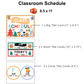 Classroom Schedule - Bright Christmas | Editable