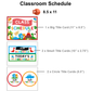 Classroom Schedule - Cute Dinosaur | Editable