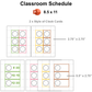 Classroom Schedule - Hello Summer | Editable