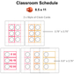 Classroom Schedule - Pink Valentine | Editable