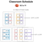 Classroom Schedule - Under the Sea | Editable