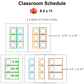 Classroom Schedule - Camping | Editable