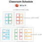 Classroom Schedule - Cute Dinosaur | Editable