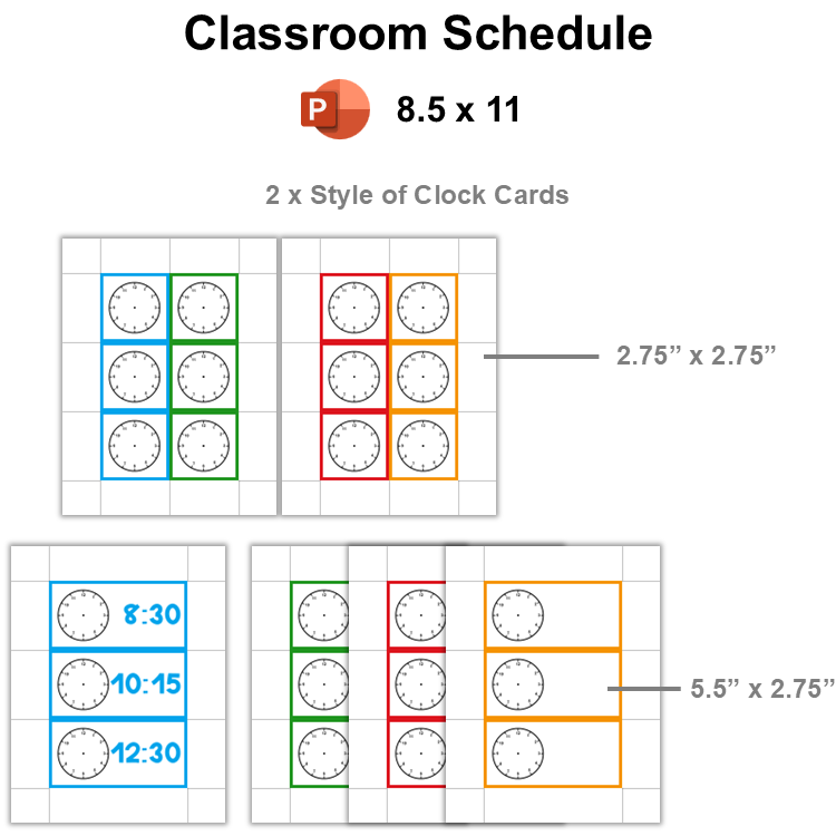 Classroom Schedule - Cute Dinosaur | Editable