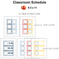 Classroom Schedule - Nautical | Editable