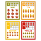 Classroom Number Posters - Autumn Leaves